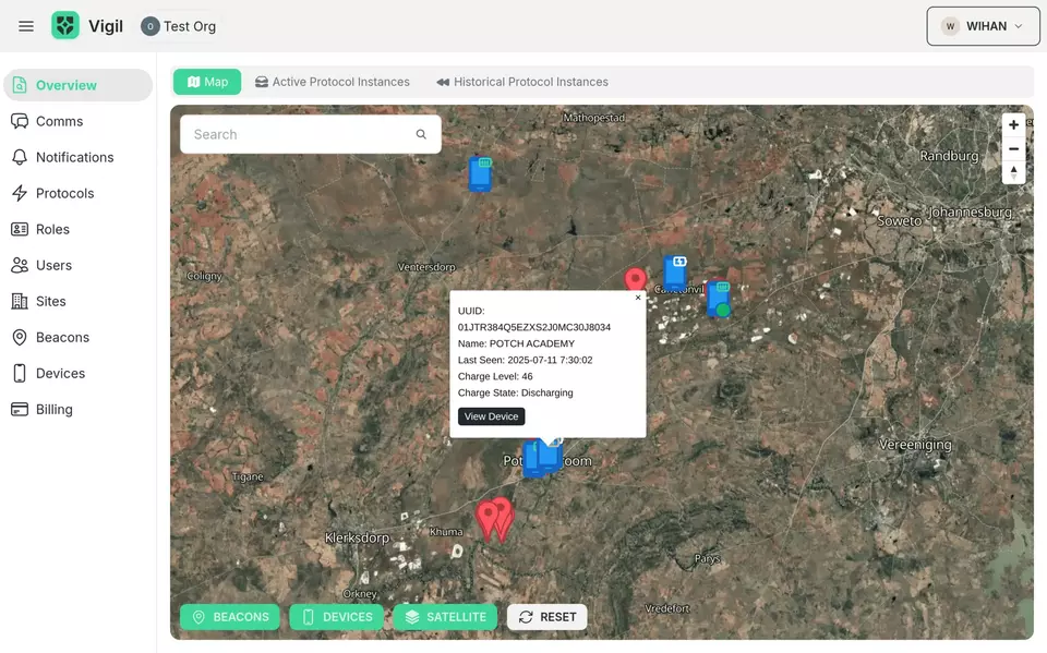 Vigil Satellite Map View